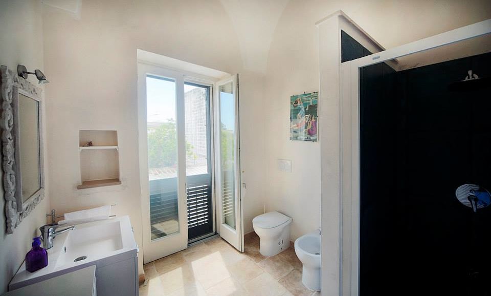 Il Bagno della Suite della Stella nel|B&B|di charme|la Tana del Riccio|in Salento